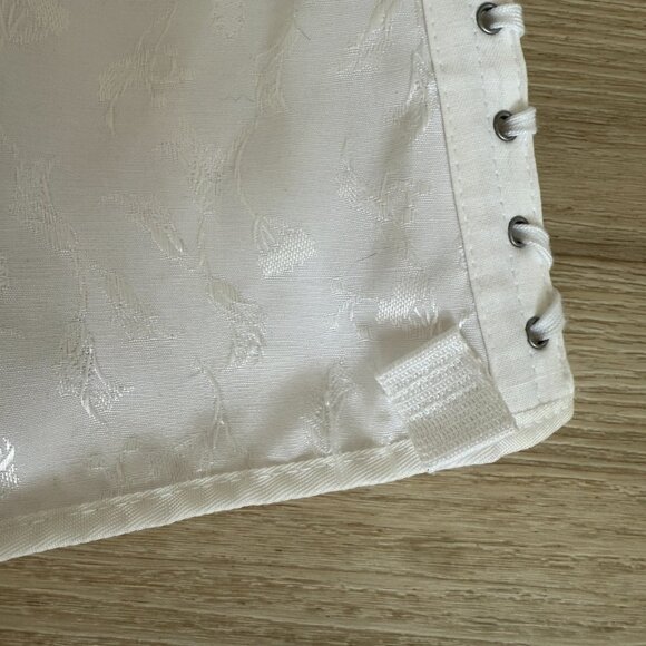 Vintage CAMP White Boned Corset Bustier Top Cosplay - Picture 10 of 12